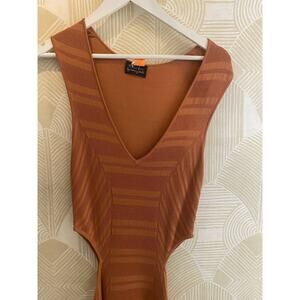Torn by Ronny Kobo knitted cut out maxi dress